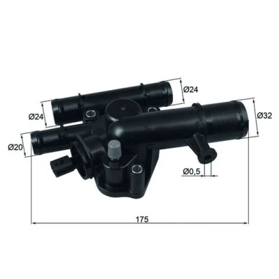 Bild av MAHLE ORIGINAL TI 243 89 Thermostat d&#039;eau avec joint d&#039;étanchéite RENAULT: MEGANE 2, SCENIC 3