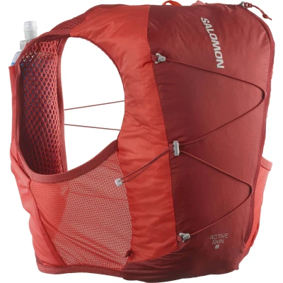 Bild av Salomon Active SKIN 8 SET Unisex Vätskeryggsäck, Storlek: Medium, red dahlia/high risk