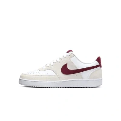 Bild av Nike Dam W Court Vision Lo Low Top skor, White/Team Red Adobe Dragon Red, 41 EU, White Team EU
