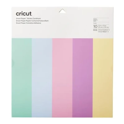 Bild av Cricut Smart Paper Sticker Cardstock 10 sheets 33cm x Pastels