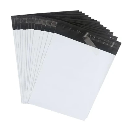 Bild av HVDHYY fraktpåsar 32 cm x 45 folieförsändelsepåsar förpackning med 30 för vinted vattentät ogenomskinlig självhäftande kläder varor, leverans, slitstark vit
