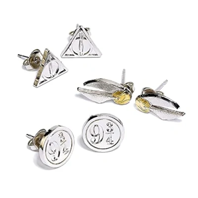 Bild av Harry Potter symboler damer örhängen set silver, único, Zink, Ingen ädelsten, ädelsten