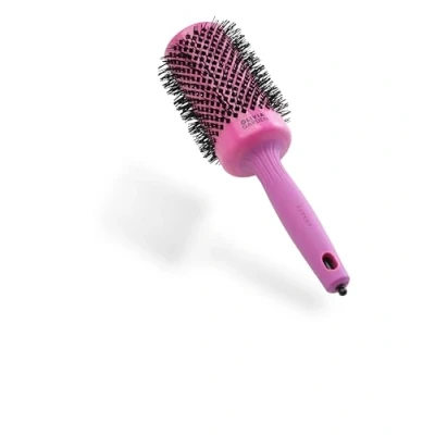 Bild av Olivia Garden Expert Blowout Shine Rosa 55 Rund keramisk antistatisk borste för glänsande och frissfritt föning