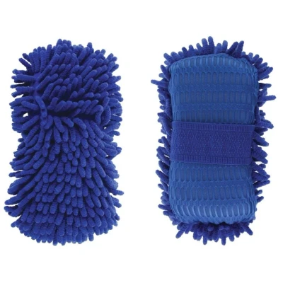 Bild av AMiO Cwash 08 01275 Gant pour nettoyage de la voiture 14 Color Wax black Microfibre Bleu