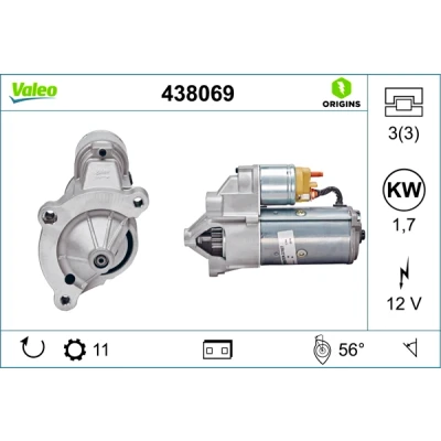 Bild av Startmotor VALEO 438069