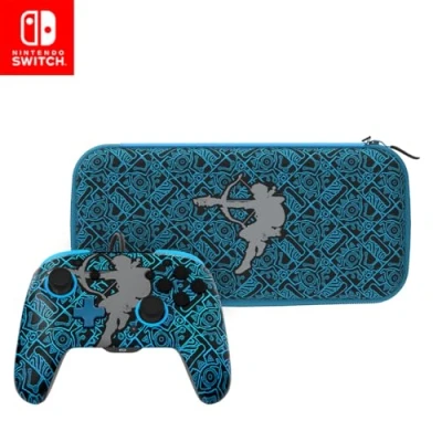 Bild av PDP Rematch + Case Bundle GID Sheikah Shoot Nintendo Switch, Svart och blå