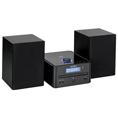 Bild av Reflexion HIF79FM HiFi stereosystem, 2x16Watt max. Musikeffekt, CD/MP3, FM stereo PLL mottagare, Bluetooth, streaming, USB/MP3, larm/klocka/sömntimer, svart