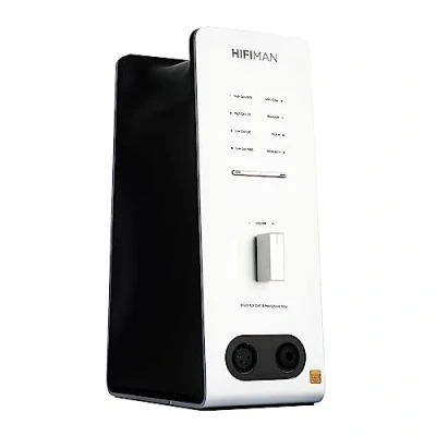 Bild av HIFIMAN EF600 är en balanserad förstärkare för hörlurar med DAC/Preamp/inbyggt hörlursstativ, HYMALAYA Pro R2R DAC och Bluetooth, i silverfärg