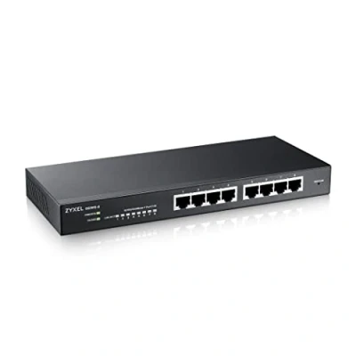 Bild av Zyxel GS1915 8, 8 port GbE smart hybrid modeswitch, fristående eller Nebulos flexmoln, skrivbord, fläktlös