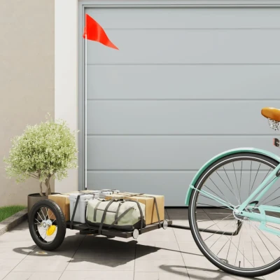 Bild av Cykelvagn svart 122x53x28 cm järn