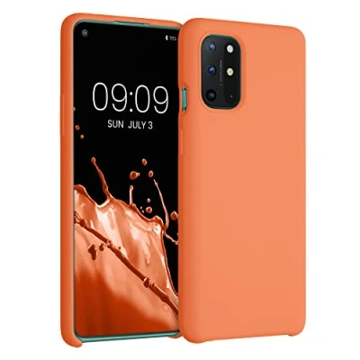 Bild av kwmobile Fodral kompatibelt med OnePlus 8T mjukt och fint skydd i TPU silikon sommarorange