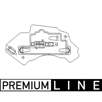 Bild av MAHLE ORIGINAL ABR 28 000P Régulateur, pulseur d&#039;air habitacle MERCEDES BENZ: Classe E Berline, Break