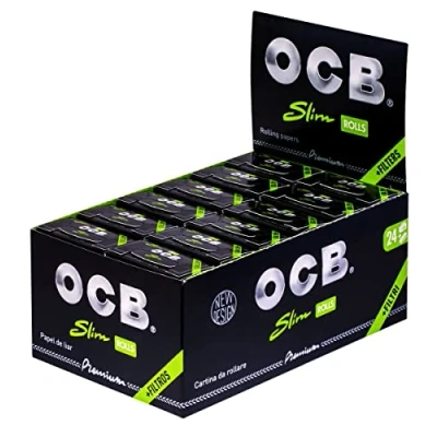 Bild av OCB Premium Rolls + tips, 24 stycken, 16 x 10 7 cm, svart