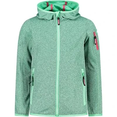 Bild av CMP Softshelljacka med klimatskydd Wp 7 000, huvstickad teknisk fleece, flicka, glaciercement, 128