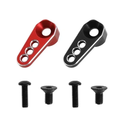 Bild av Skapa idé 2 st 25T servo arm horn aluminiumlegering material kompatibel med TRX4M 1/18 RC crawler bil, röd och svart