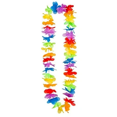 Bild av Boland 52415 Hawaii kedja regnbåge, halsband, sommar, strand, blommor, hav, semester, tillbehör, utklädnad, kostym, karneval, temafest, rocka