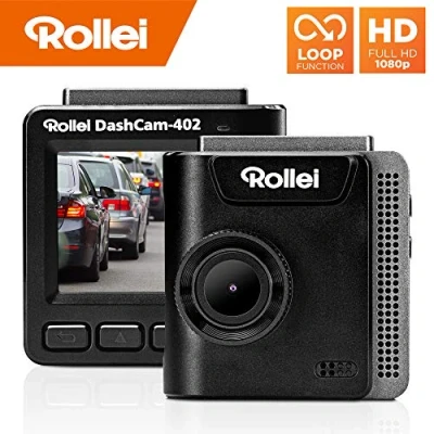 Bild av Rollei Dashcam 402 med GPS och G sensor högerkompatibel Bilkamera fram 1080p Full HD för övervakning parkeringsövervakning Dash Cam videoregistrator loopfunktion