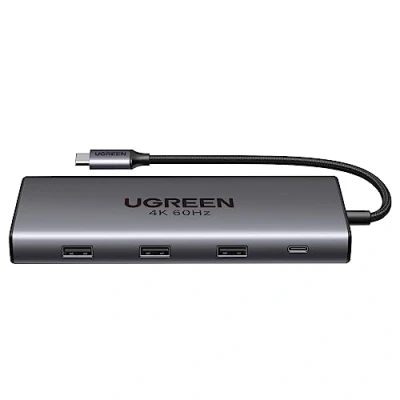 Bild av UGREEN Revodok USB C dockningsstation med 10 Gbps C/A dataanslutning 3.2, 4K 60Hz HDMI, PD100W, Ethernet, SD/TF kortläsare, A 3.0 Hub Kompatibel MacBook, iPad, Surface Pro/Go