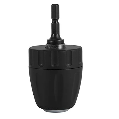 Bild av Walfront Keyless Chuck Drill Press 3/8 24UNF 0.8 10MM Bit Clip Druck / 1/4 Hex Shank Rod Adapter