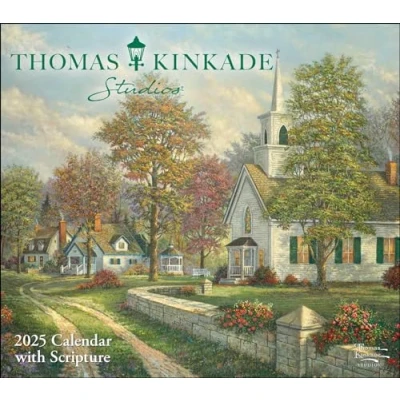 Bild av Thomas Kinkade Studios 2025 Deluxe Wall Calendar with Scripture