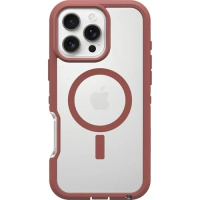 Bild av Otterbox Defender Series XT MagSafe skal för iPhone 16 Pro Max med MagSafe, extra stöttåligt, fallsäkert,skyddande skal, testad till militärstandard x7, Klar/Brun