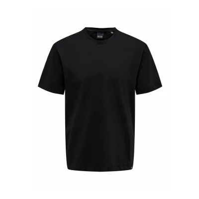 Bild av ONLY &amp; SONS ONSMAX Life REG SS Stitch Tee NOOS, svart, L
