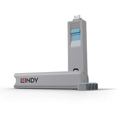 Bild av Lindy USB C portblockare blå