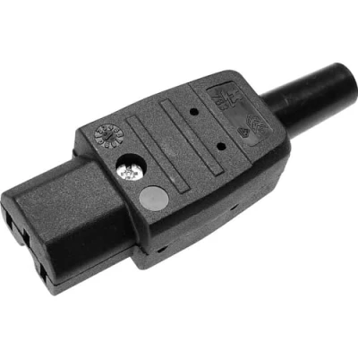 Bild av Apparatkontakt 3P Hun Sort 488 208A