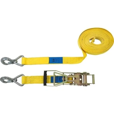 Bild av Petex 43193119 Spännband i två delar Dragkraft LC surrning (individuell/direkt)=2500 daN (L x B) 10 m 50 mm Rattlås med lång arm