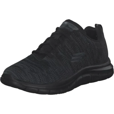 Bild av Skechers Herr spår främre löpare snörning sneaker Oxford, Svart/Svart, 40 EU