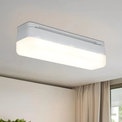 Bild av CBJKTX taklampa, LED kök 20 cm, dagsljus, tak, vit, kök, lång, 13 W, halllampa, inomhus, källarlampa, 4 000 K, neutral dagslju för hall, källare, garage, kontor, sovrum