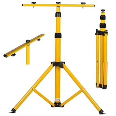 Bild av Maclean MCE583 stativ för strålkastare byggstrålkastare, arbet, strålkastare, stativ, teleskop 62150 cm, justerbar höjd stål (stativ)