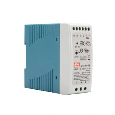 Bild av Mean Well DRA 60 24 Hutschienen home charger (DIN Rail) V/DC 2.5A 60W 1 x