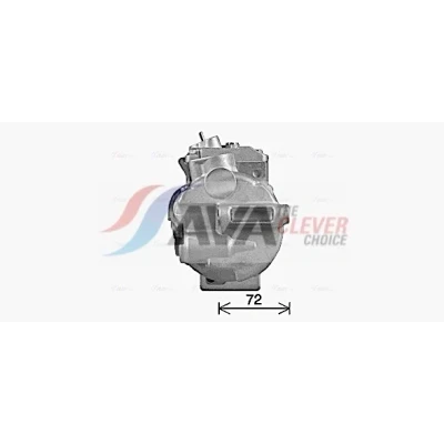 Bild av AVA COOLING SYSTEMS MSAK755 Kompressor 6SEU16C 12V PAG 46 R134a med kompressorolja, magnetkoppling, diod MERCEDES BENZ: C klass T modell