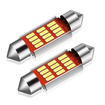 Bild av 4x CANBUS C5W SV8,5 Festoon 12 LED 4014 39mm Vit