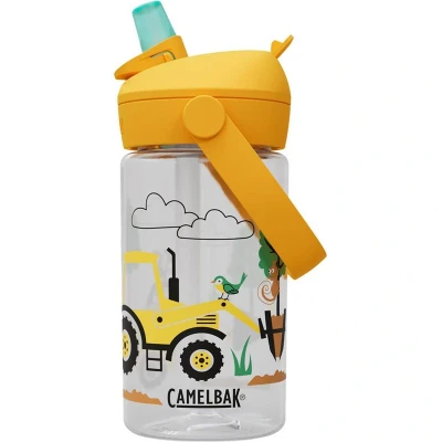 Bild av CamelBak Thrive Flip Straw Barn 4 dl vattenflaska med Tritan Renew enkel att bära halmtopp, traktorer och träd