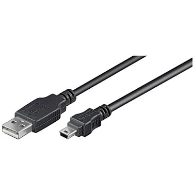 Bild av Pro USB A &lt; &gt; Mini B (5 pin) 3m Svart