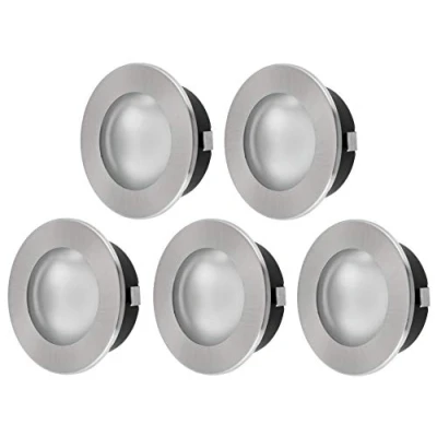 Bild av HAVA 5 pack, infälld spotlight i fullmetall G4 12 V, glasskydd