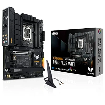 Bild av Asus TUF GAMING B760 PLUS WIFI, Intel B760, 1700, ATX, 4 DDR5, HDMI, DP, Wi Fi 6, 2.5G LAN, PCIe5, 3x M.2, RGB