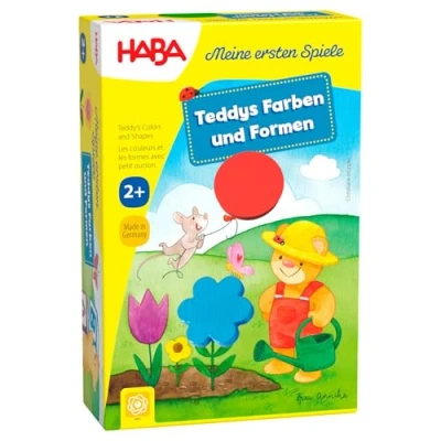 Bild av Haba 5878 mina första spel teddys färger och former, lägggespelsamling för 14 barn från 2 år, att lära sig former