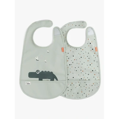 Bild av Done By Deer Croco 2 pack Haklapp, Green
