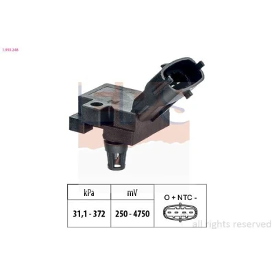 Bild av EPS 1.993.248 Capteur, pression de suralimentation Made in Italy OE Equivalent VOLVO: XC60 I, V60 V40 3/5 portes