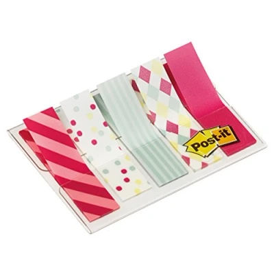 Bild av Post it 699764 684 CAN5 självhäftande remsor index mini (5 x 20 genomfärgade i fodral, 11,9 43,2 mm) Candy Collection