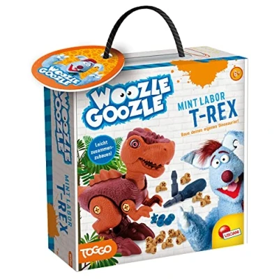 Bild av LISCIANI WOOZLE GOOZLE T Rex dinosaurier byggspel för barn från 6 år dinosaurie leksaker att montera rör sig genom hjul under benen