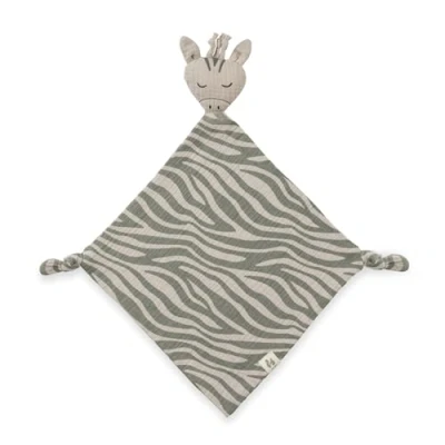 Bild av Hauck Snuffelduk Baby Cuddle N Play, muslin, bomull, gosedjur, tröstare, sniffdjur, tvättbar vid 60 C, 25 x cm (zebra Sage)