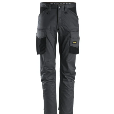 Bild av Snickers Workwear 6803 AllroundWork Servicebyxa stretch, Stålgrå/Svart