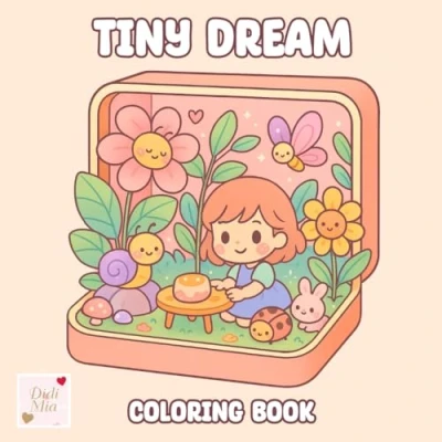 Bild av Tiny Dream Coloring Book: Explore Little Worlds with Beautiful Illustrations