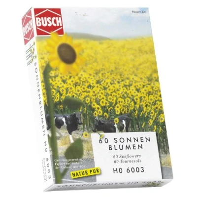 Bild av Busch 6003 H0 solrosor, set med 60 stycken.