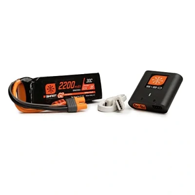 Bild av Spektrum Smart Powerstage Air Bundle: 2 200 mAh 3S G2 LiPo batteri/S120 laddare