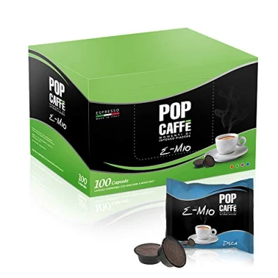 Bild av 100 kapslar pop kafé &#039;e Mio blandning 4 decaffeinatprodukter A Modo ...